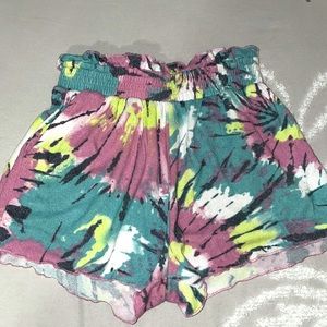 Target tie-dye lounging shorts